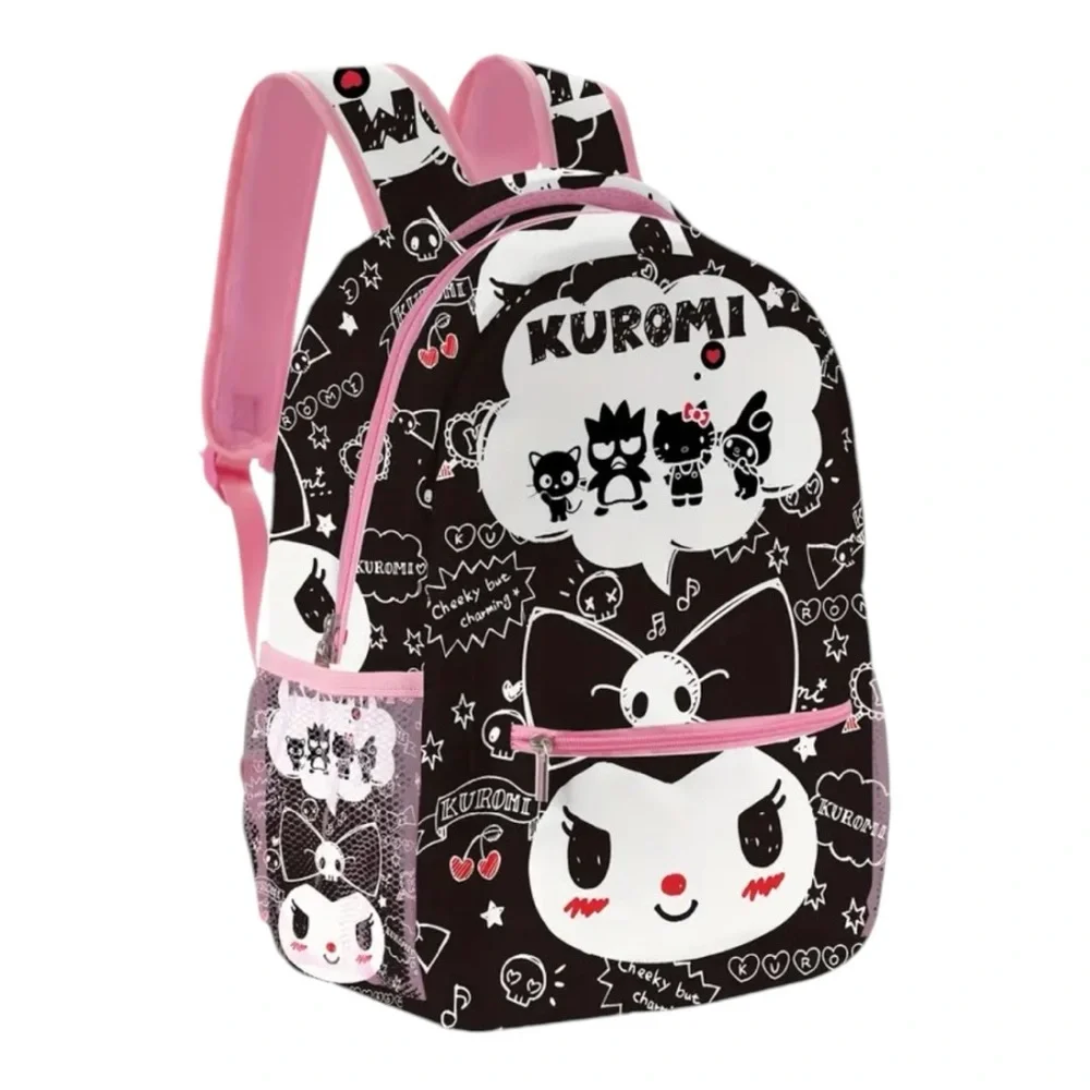 🆕 Hello Kitty Sanrio Heimei Kuromi Authorized Cartoon Backpack - Black Beauty